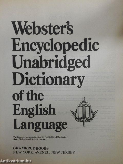 Webster's Encyclopedic Unabridged Dictionary of the English Language