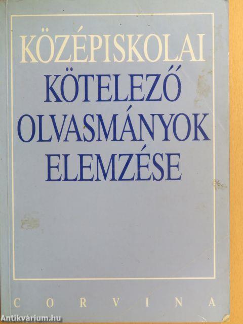 Középiskolai kötelező olvasmányok elemzése