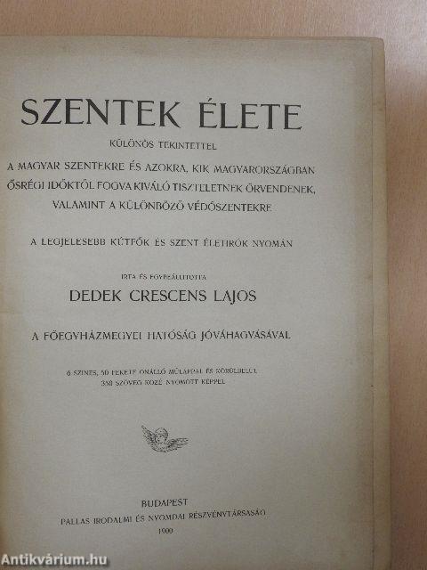 Szentek élete I-II.