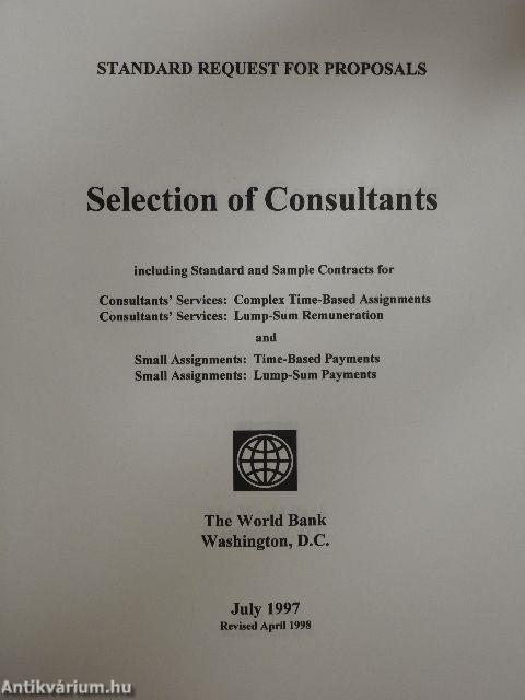 Selection of Consultants