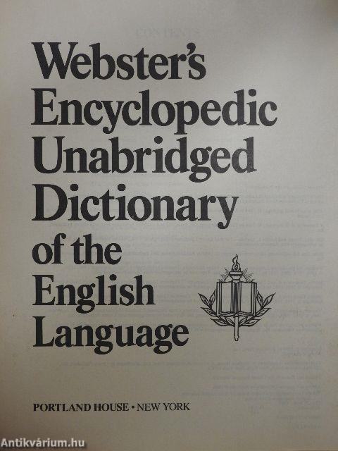 Webster's Encyclopedic Unabridged Dictionary of the English Language