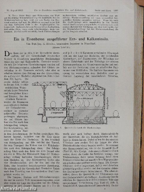 Stahl und Eisen 1912. (nem teljes évfolyam) I-II.