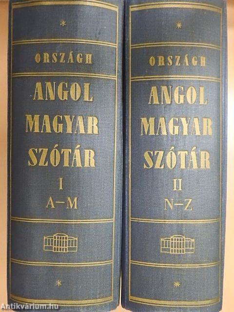 Angol-magyar szótár I-II.