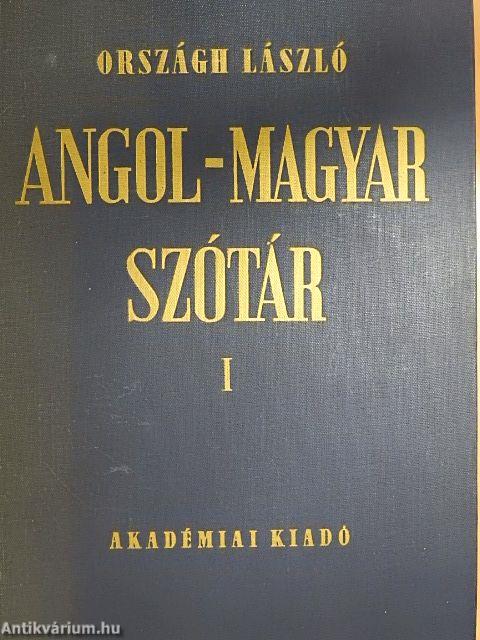 Angol-magyar szótár I-II.