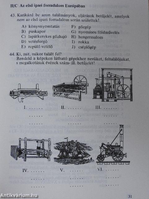 Történelem feladatgyűjtemény 7.