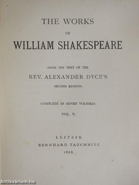 The Works of William Shakespeare 5.