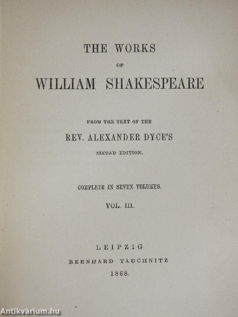 The Works of William Shakespeare 3.