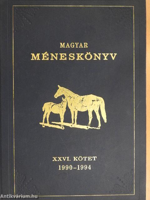 Magyar méneskönyv XXVI.