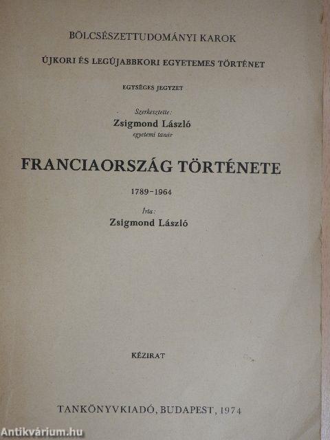 Franciaország története 1789-1964