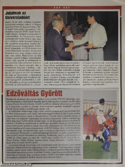 Sportissimo 1995. október 25.