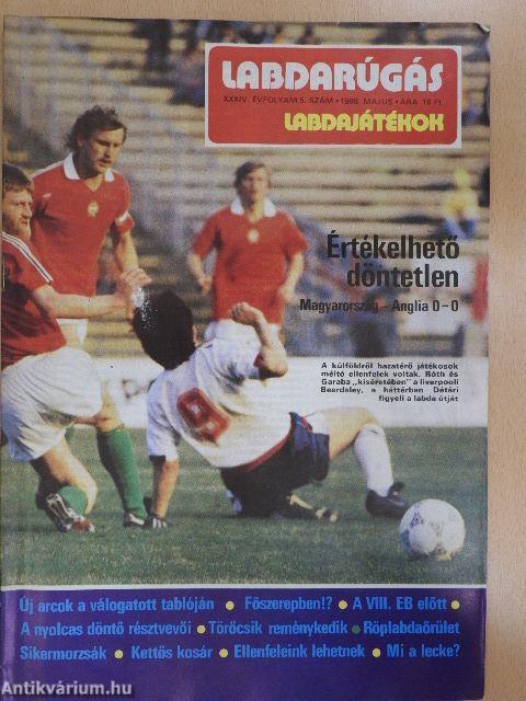 Labdarúgás labdajátékok 1988. május