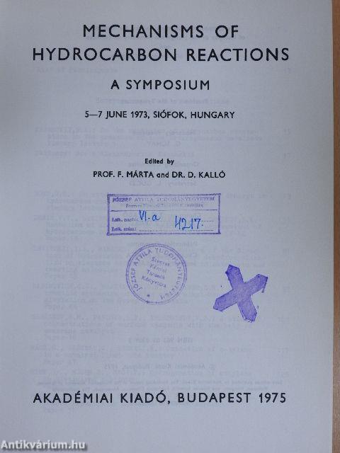 Mechanisms of Hydrocarbon Reactions