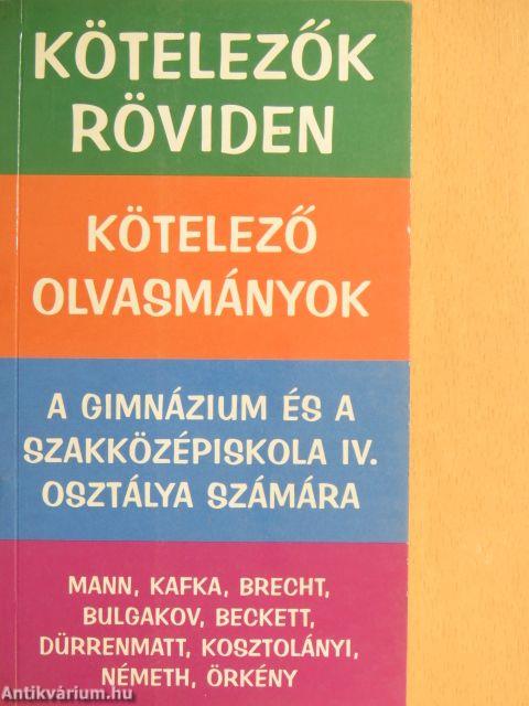 Kötelező olvasmányok
