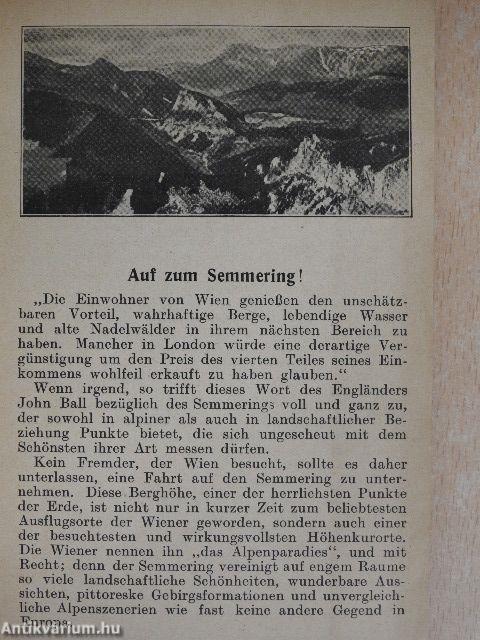 Illustrierter Führer nach und auf dem Semmering