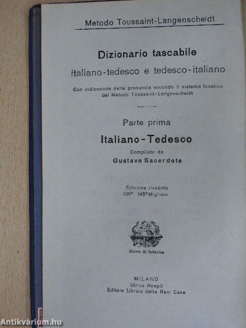 Taschenwörterbuch der italienischen und deutschen Sprache I-II.