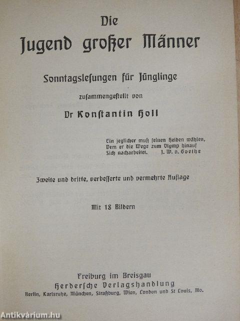 Die Jugend großer Männer (gótbetűs)