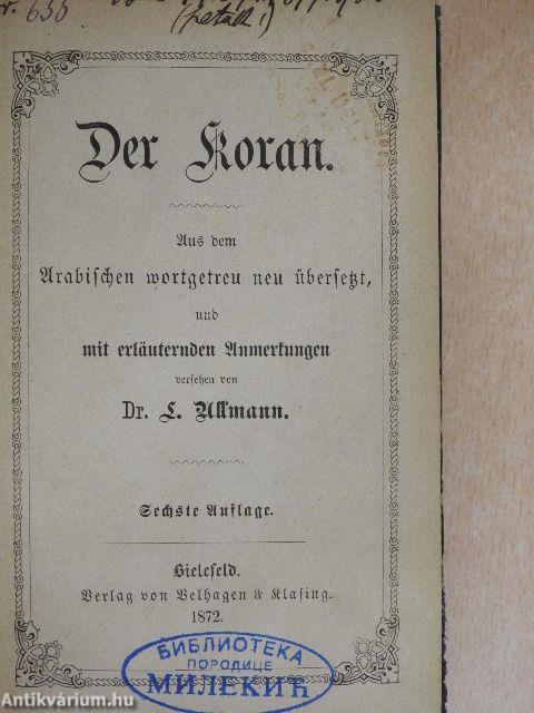 Der Koran (gótbetűs)