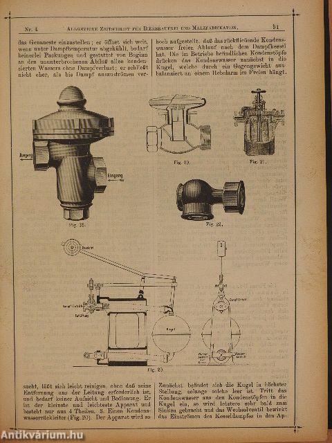 Allgemeine Zeitschrift für Bierbrauerei und Malzfabrikation 1904. (nem teljes évfolyam)