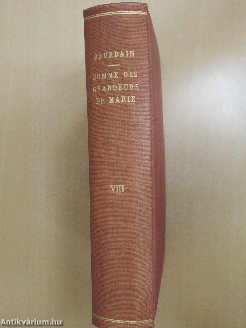 Somme des Grandeurs de Marie 8.