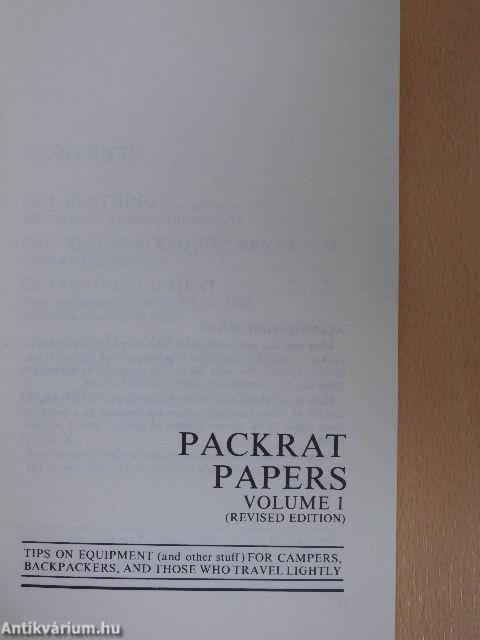 Packrat Papers I-II.