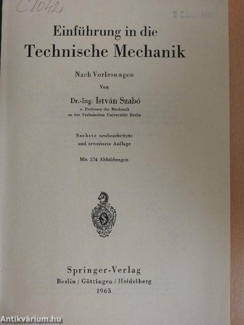 Einführung in die Technische Mechanik