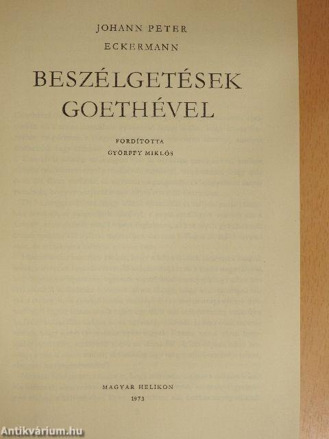 Beszélgetések Goethével