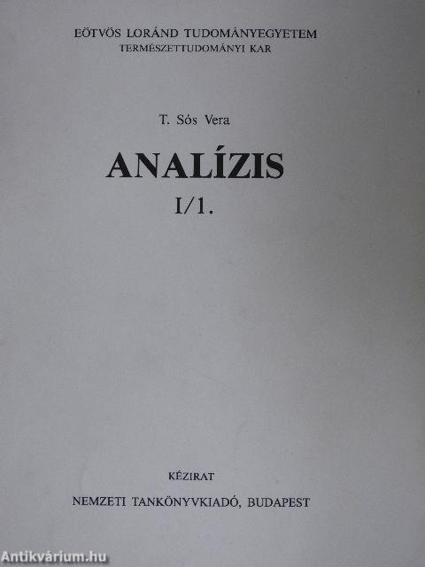 Analízis I/1.