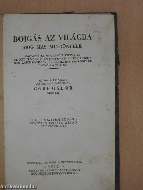 Bojgás az világba