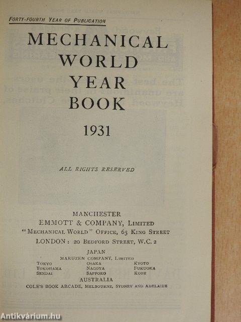 Mechanical World Year Book 1931