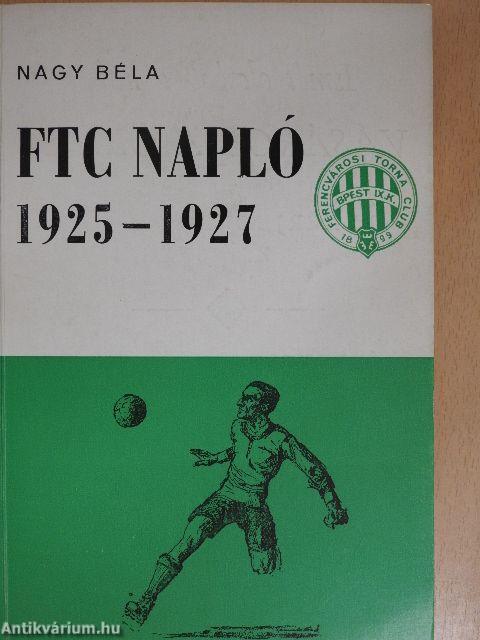 FTC Napló 1925-1927