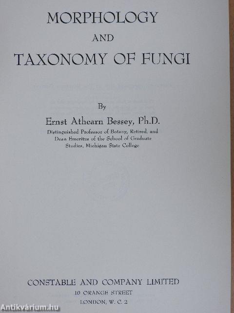 Morphology and Taxonomy of Fungi