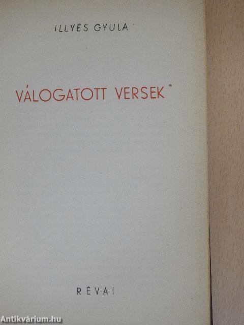 Válogatott versek