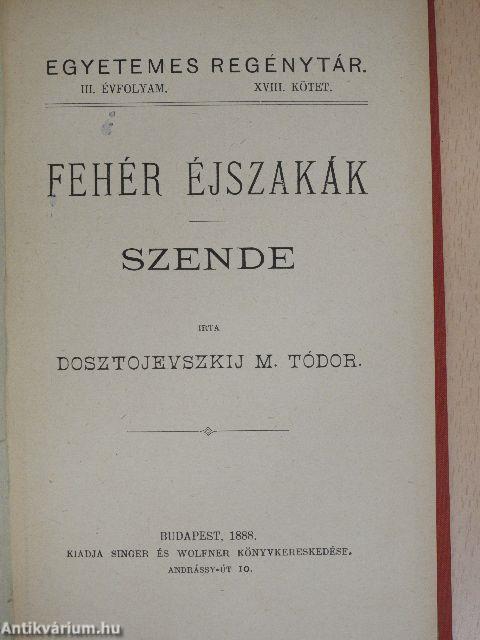Fehér éjszakák/Szende