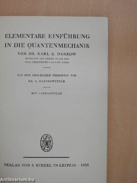 Elementare Einführung in die Quantenmechanik