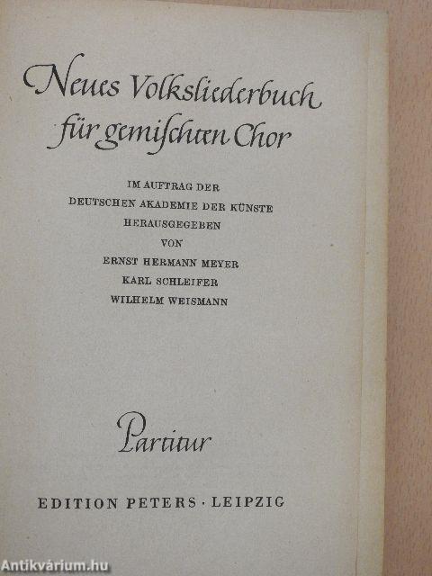 Neues Volksliederbuch für gemischten Chor