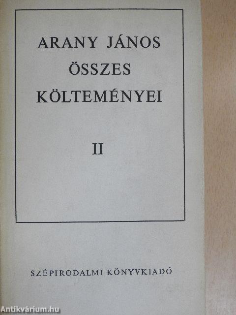 Arany János összes költeményei II. (töredék)