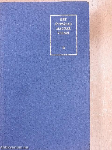 Hét évszázad magyar versei II. (töredék)