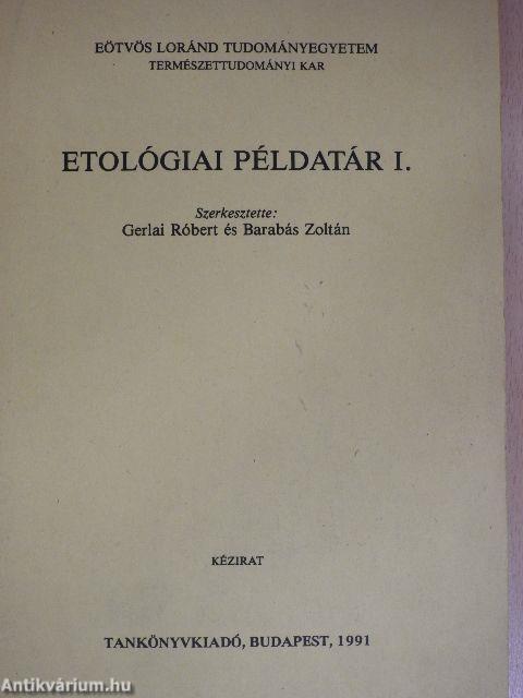 Etológiai példatár I.