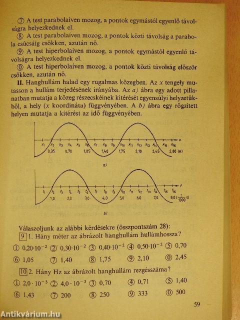 Felvételi fizikából