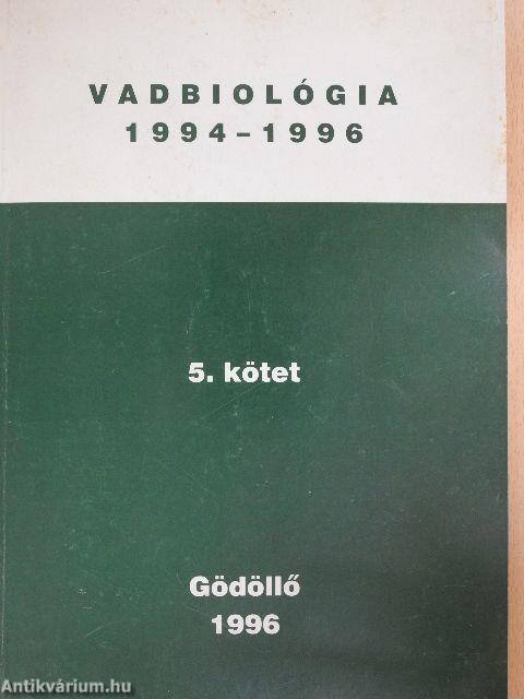 Vadbiológia 1994-1996. 5.