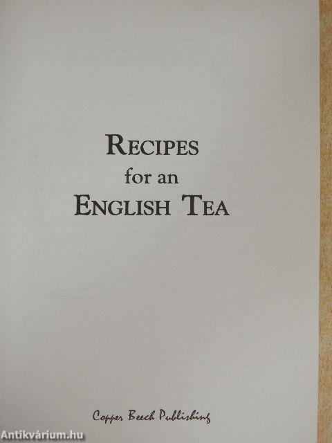 Recipes for an English Tea