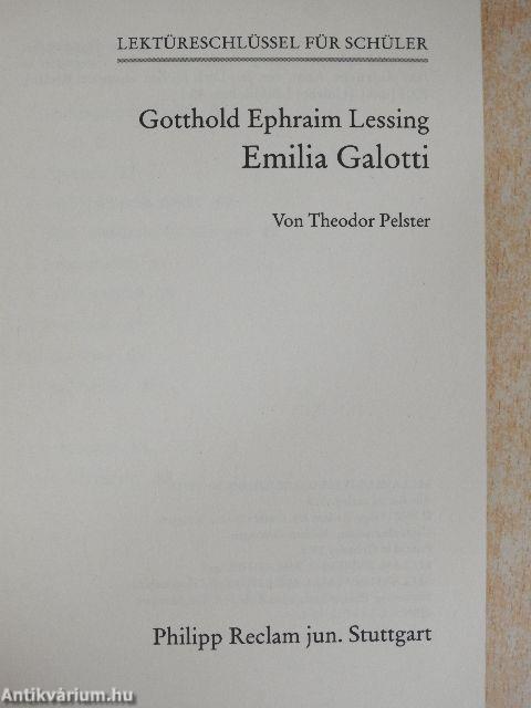 Gotthold Ephraim Lessing - Emilia Galotti