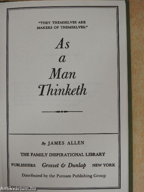 As a Man Thinketh