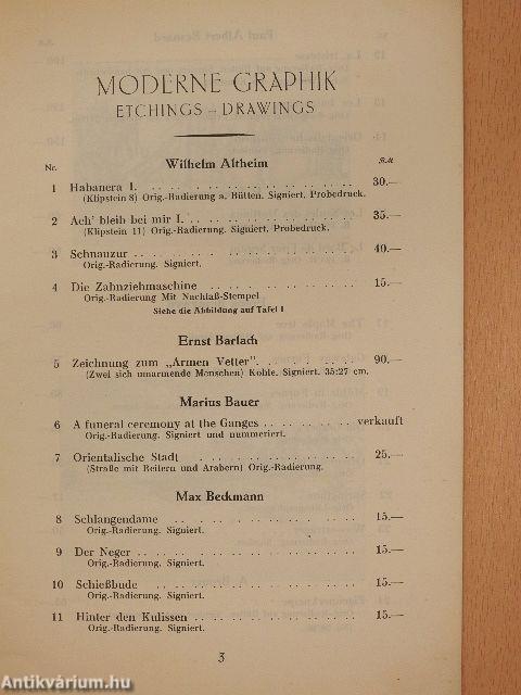 Moderne Graphik - Etchings-Drawings