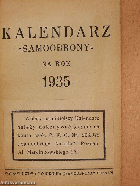 Kalendarz »Samoobrony« na rok 1935