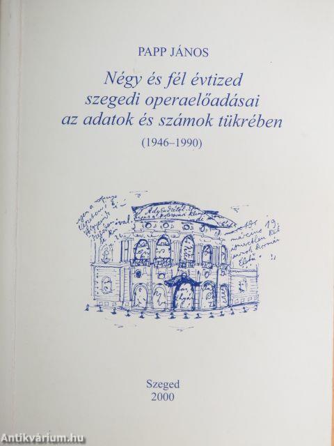 Négy és fél évtized szegedi operaelőadásai az adatok és számok tükrében