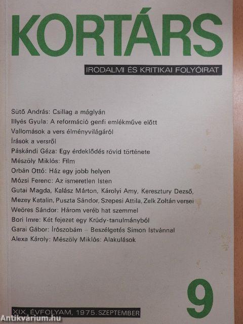 Kortárs 1975. szeptember