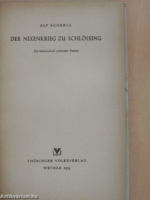 Der Nixenkrieg zu Schlössing