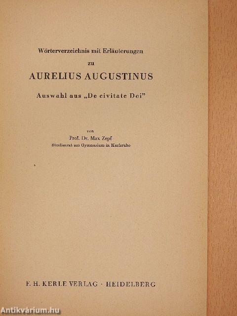 Wörterverzeichnis mit Erläuterungen zu Aurelius Augustinus