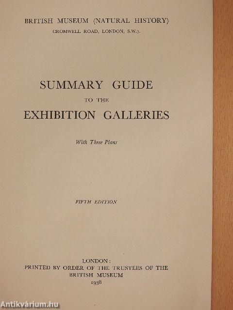 Summary Guide to the Exhibition Galleries